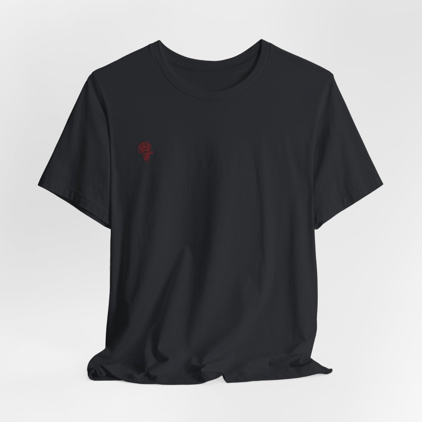 Copy of Copy of Copy of Skull Pair with Red Roses Tee | Gothic Floral Skull Shirt