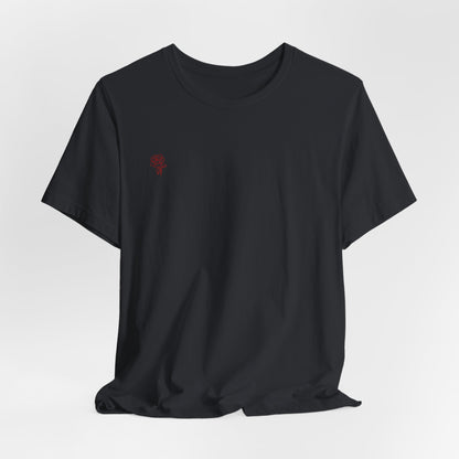 Copy of Copy of Copy of Skull Pair with Red Roses Tee | Gothic Floral Skull Shirt
