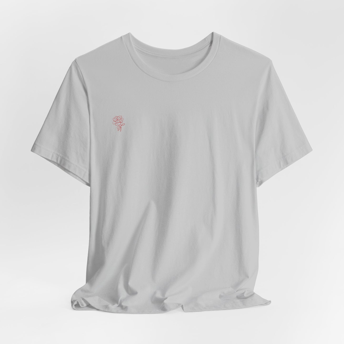 Copy of Skull Pair with Red Roses Tee | Gothic Floral Skull Shirt