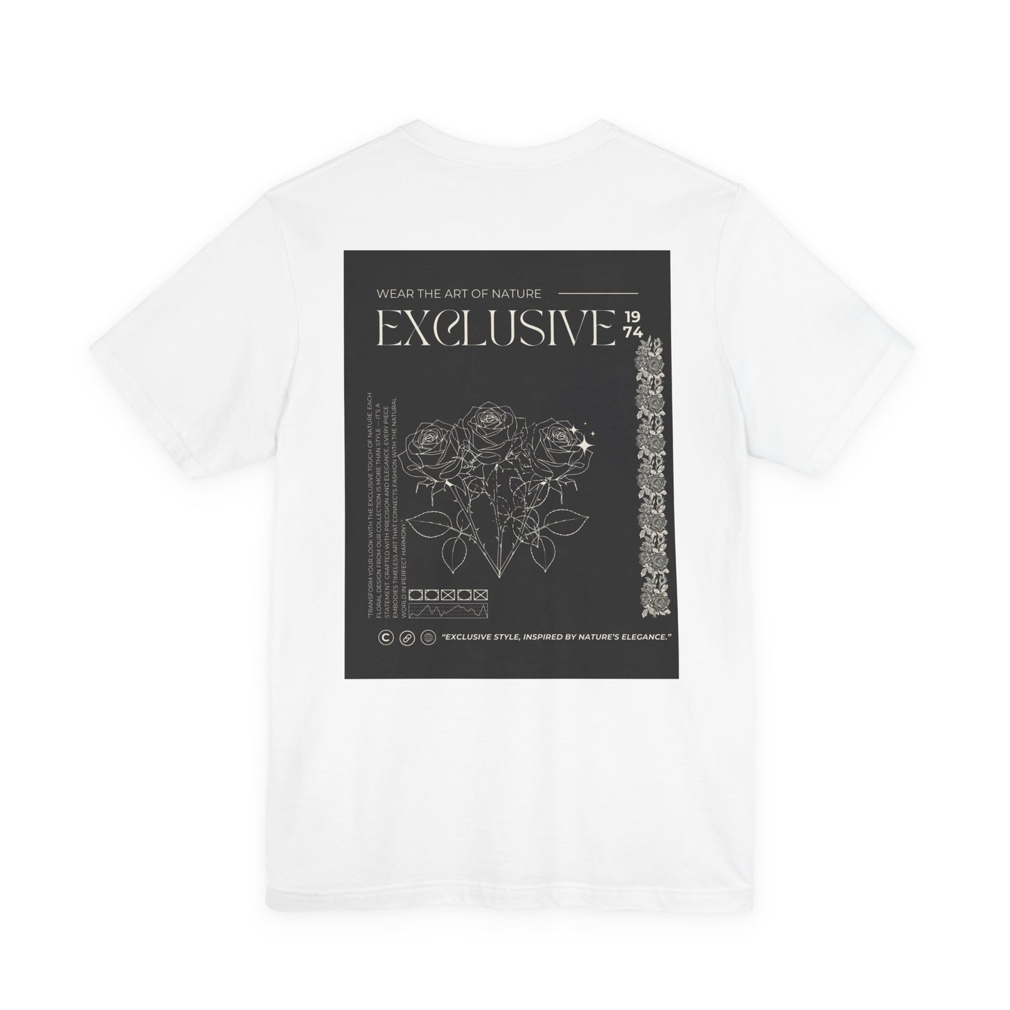 Copy of Copy of Copy of Copy of Copy of Exclusive Floral Graphic Tee — Back Print Botanical Design