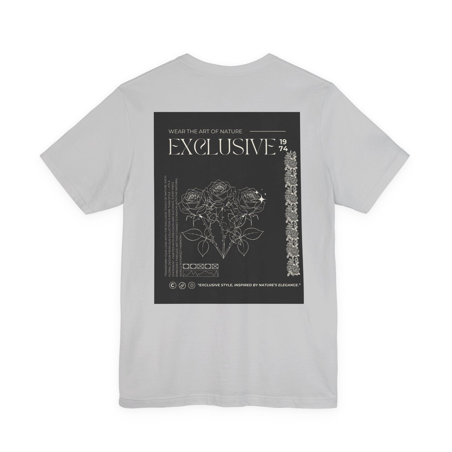 Copy of Copy of Copy of Exclusive Floral Graphic Tee — Back Print Botanical Design
