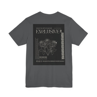 Copy of Copy of Exclusive Floral Graphic Tee — Back Print Botanical Design